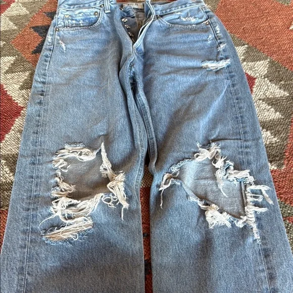 NWOT AGOLDE 90s  Distressed Women's Jeans size 26 - Picture 5 of 7